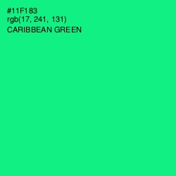 #11F183 - Caribbean Green Color Image