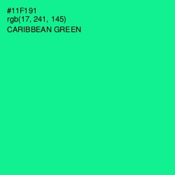 #11F191 - Caribbean Green Color Image