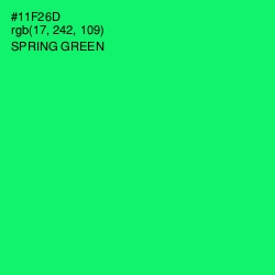 #11F26D - Spring Green Color Image