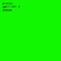 #11F701 - Green Color Image