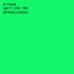 #11F96A - Spring Green Color Image