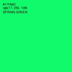 #11FA6C - Spring Green Color Image