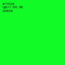 #11FC26 - Green Color Image