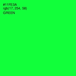 #11FE3A - Green Color Image