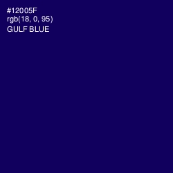 #12005F - Gulf Blue Color Image