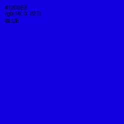 #1200E3 - Blue Color Image