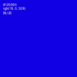 #1200E4 - Blue Color Image