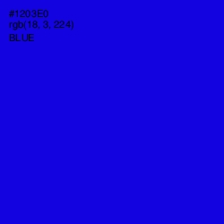 #1203E0 - Blue Color Image