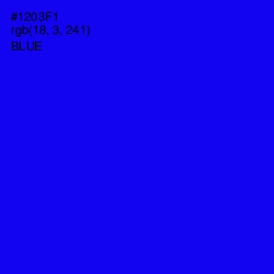 #1203F1 - Blue Color Image