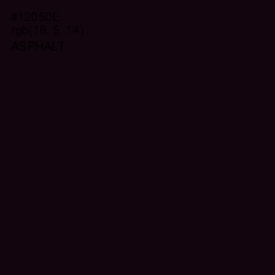 #12050E - Asphalt Color Image