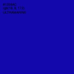 #1208AC - Ultramarine Color Image