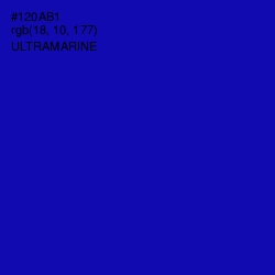 #120AB1 - Ultramarine Color Image