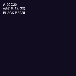 #120C20 - Black Pearl Color Image