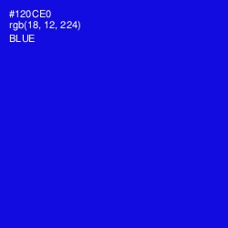 #120CE0 - Blue Color Image