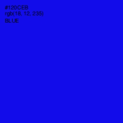 #120CEB - Blue Color Image