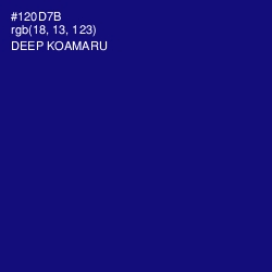 #120D7B - Deep Koamaru Color Image