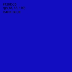 #120DC0 - Dark Blue Color Image