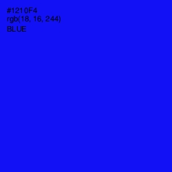 #1210F4 - Blue Color Image