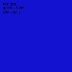 #1212D0 - Dark Blue Color Image