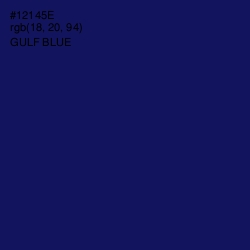 #12145E - Gulf Blue Color Image