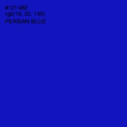 #1214BE - Persian Blue Color Image