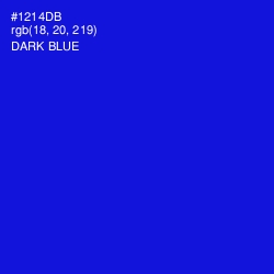 #1214DB - Dark Blue Color Image