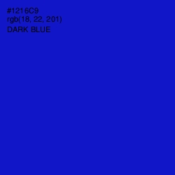 #1216C9 - Dark Blue Color Image