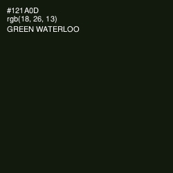 #121A0D - Green Waterloo Color Image