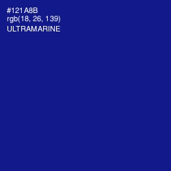 #121A8B - Ultramarine Color Image