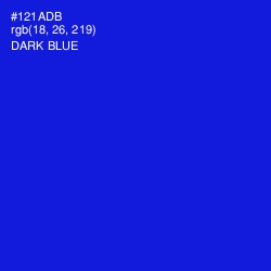 #121ADB - Dark Blue Color Image