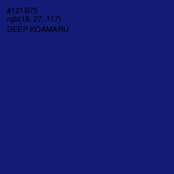 #121B75 - Deep Koamaru Color Image