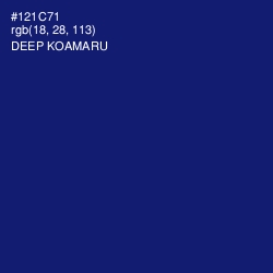 #121C71 - Deep Koamaru Color Image