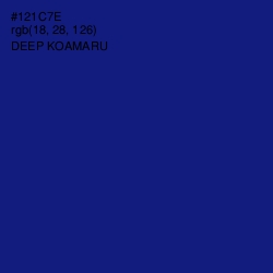 #121C7E - Deep Koamaru Color Image