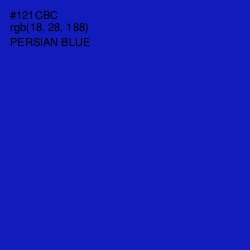 #121CBC - Persian Blue Color Image