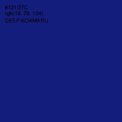 #121D7C - Deep Koamaru Color Image