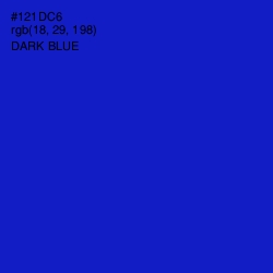 #121DC6 - Dark Blue Color Image