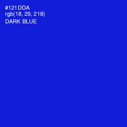 #121DDA - Dark Blue Color Image