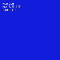 #121DDB - Dark Blue Color Image