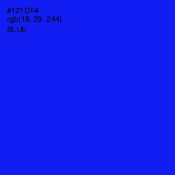 #121DF4 - Blue Color Image