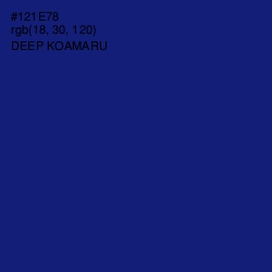 #121E78 - Deep Koamaru Color Image