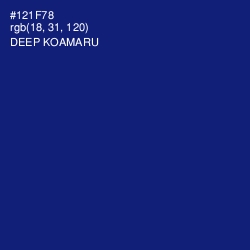 #121F78 - Deep Koamaru Color Image