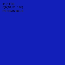 #121FB9 - Persian Blue Color Image