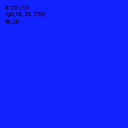 #1221FD - Blue Color Image