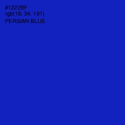 #1222BF - Persian Blue Color Image