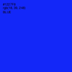 #1227F8 - Blue Color Image