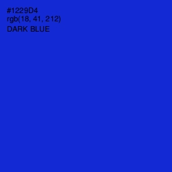 #1229D4 - Dark Blue Color Image