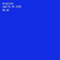 #122CE4 - Blue Color Image