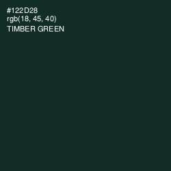 #122D28 - Timber Green Color Image