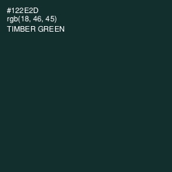 #122E2D - Timber Green Color Image