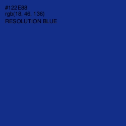 #122E88 - Resolution Blue Color Image